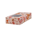 Rectangle Brownie Boxes with Window - 9 x 4.95 x 2 (in Inches) - 23 x 12.5 x 5 (in cm) - Christmas Collection