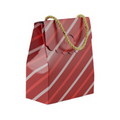 Red Stripes Pocket Bag - 13.5 x 16 x 6.5 (cm), 5.5 x 6.5 x 2.5 (inches) - (Pack of 10) - Christmas Collection
