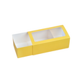 Chocolate Box with Window - 3 x 6 x 2 (in inches) - Pack of 10