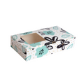 Flora Color Rectangle Brownie Boxes with Window